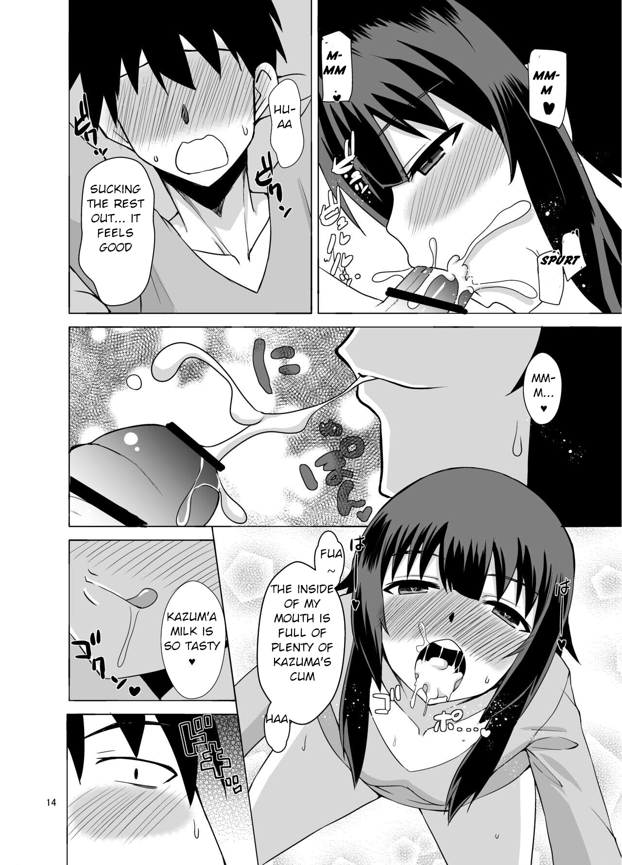 Hentai Manga Comic-A Book About Megumin Slurping With Her Mouth-Read-13